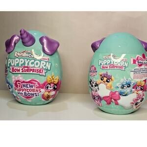 ZURU RAINBOCORNS Puppycorn Bow Surprise Series 3 Purple Ears NWT